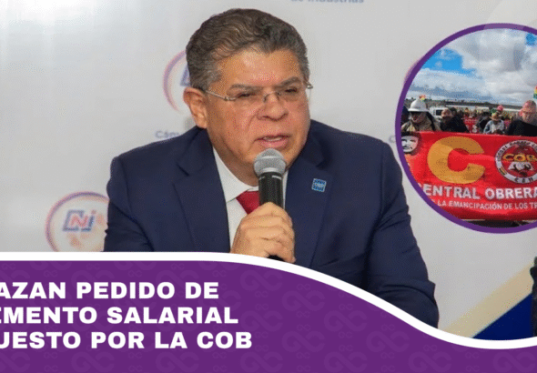Rechazan pedido de incremento salarial propuesto por la COB