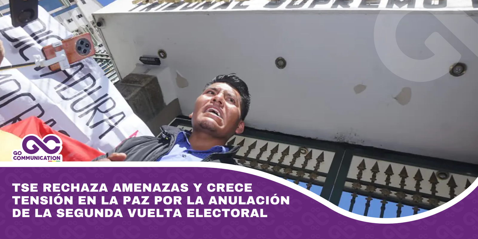 TSE rechaza amenazas y crece tensión en La Paz por la anulación de la segunda vuelta electoral