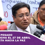 Transporte Pesado anuncia marcha el 27 de abril desde Senkata hacia La Paz