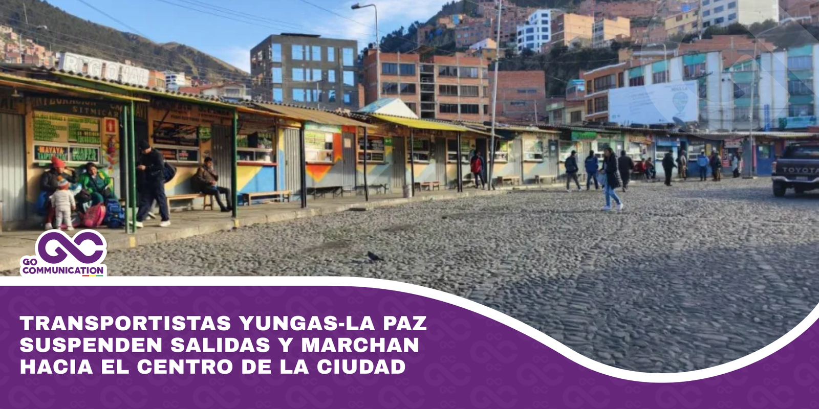 Transportistas Yungas-La Paz suspenden salidas y marchan hacia el centro de la ciudad