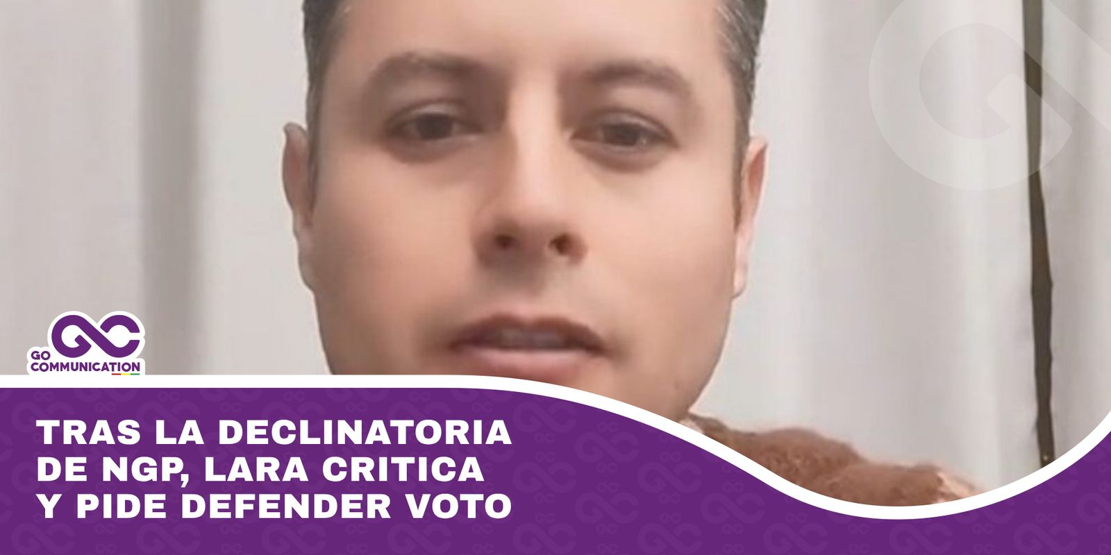 Tras la declinatoria de NGP, Lara critica y pide defender voto