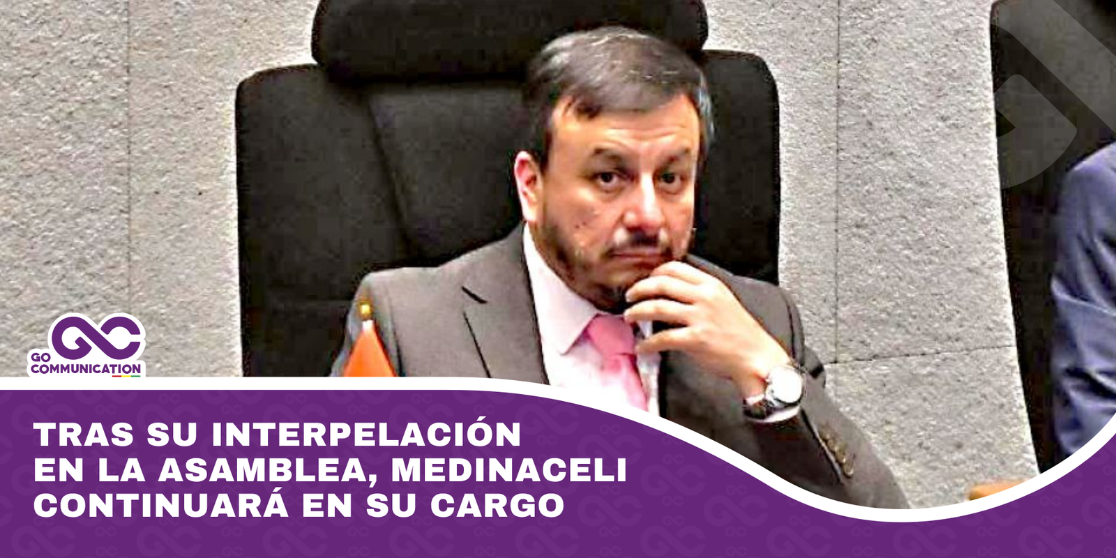 Tras su interpelación en la Asamblea, Medinaceli continuará en su cargo