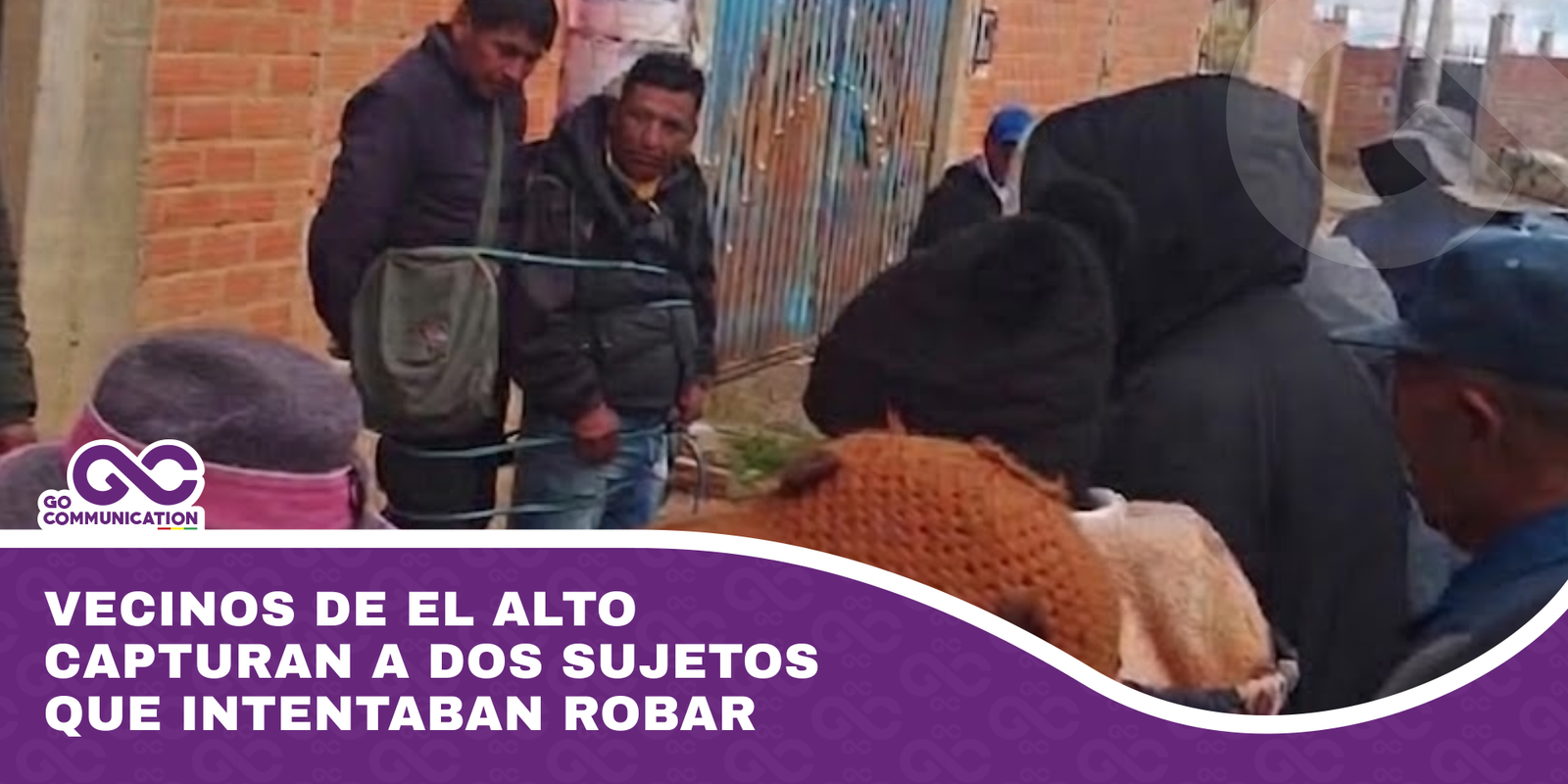 Vecinos de El Alto capturan a dos sujetos que intentaban robar