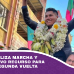 Yahuasi finaliza marcha y anuncia nuevo recurso para buscar la segunda vuelta