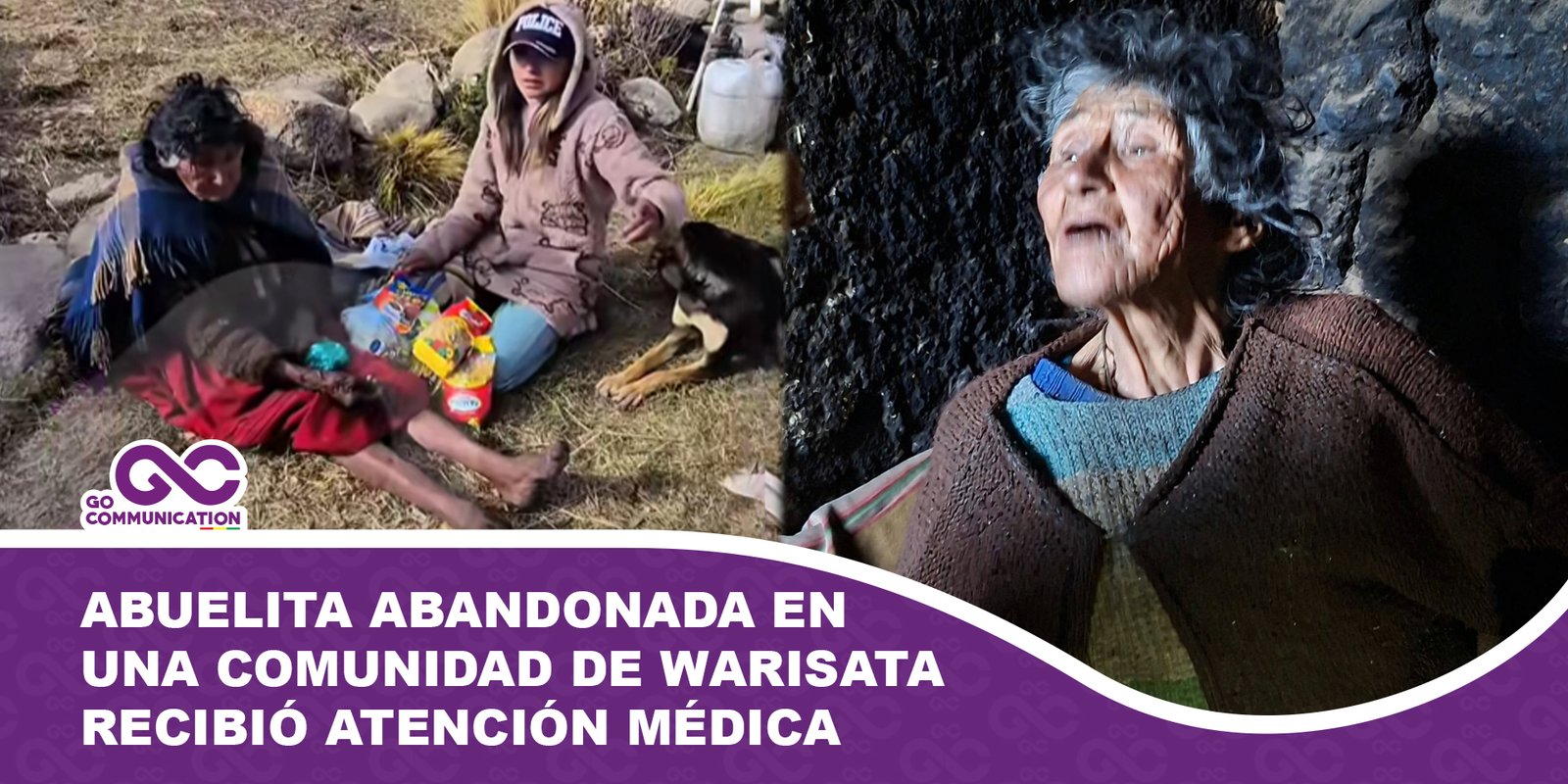 Abuelita abandonada en una comunidad de Warisata recibió atención médica