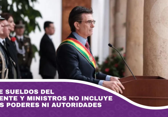 Baja de sueldos del presidente y ministros no incluye a otros poderes ni autoridades