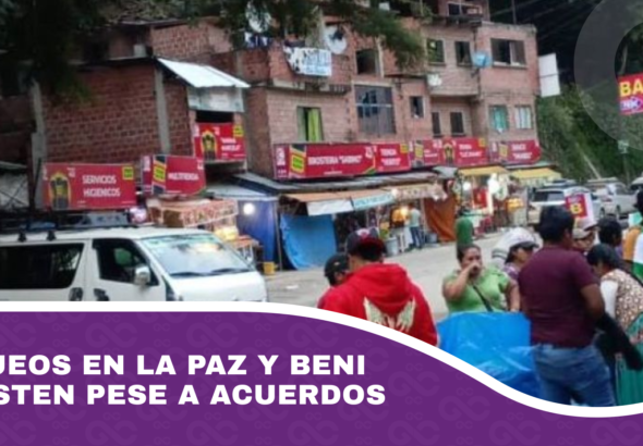 Bloqueos en La Paz y Beni persisten pese a acuerdos