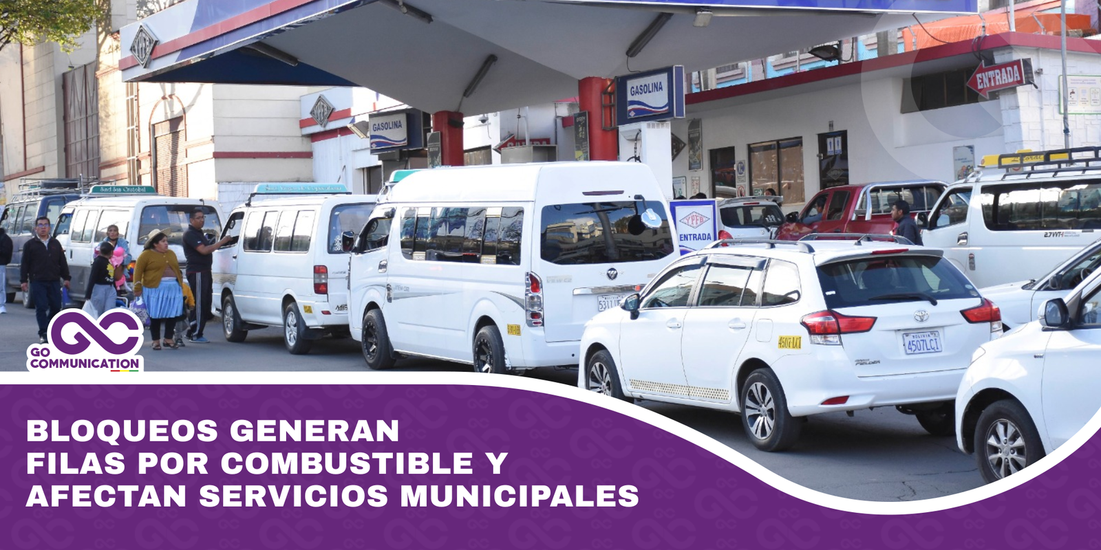 Bloqueos generan filas por combustible y afectan servicios municipales