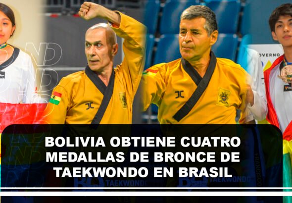 Bolivia obtiene cuatro medallas de bronce de Taekwondo en Brasil