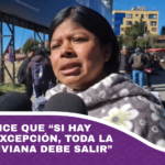 Dirigente dice que “si hay estado de excepción, toda la familia boliviana debe salir”