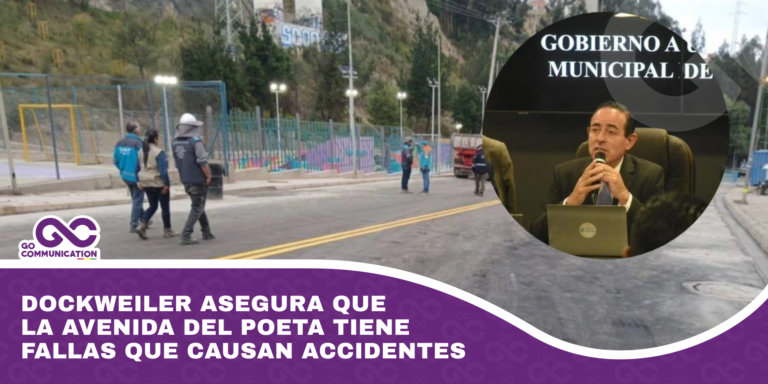 Dockweiler asegura que la Avenida del Poeta tiene fallas que causan accidentes