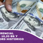 Dólar referencial supera los 10,20 bs y marca récord histórico