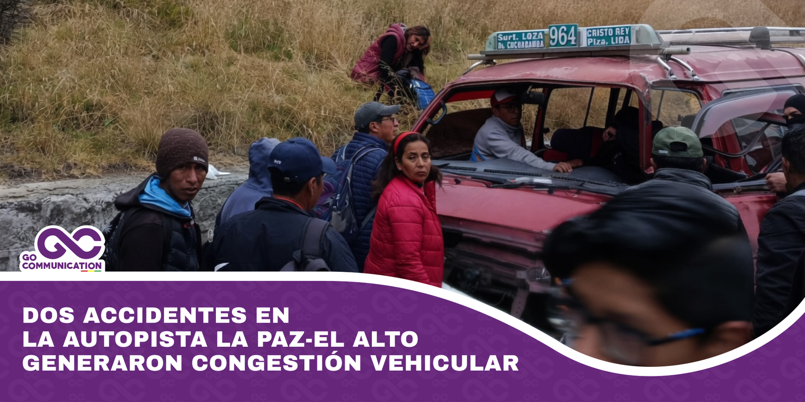 Dos accidentes en la autopista La Paz-El Alto generaron congestión vehicular