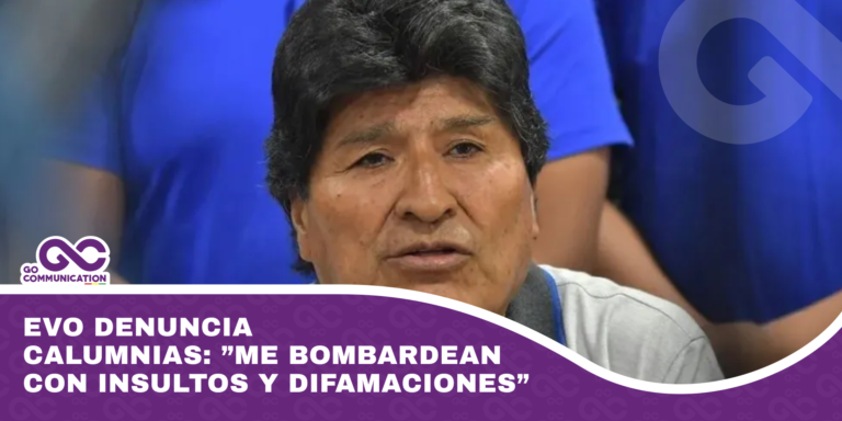 Evo denuncia calumnias ”Me bombardean con insultos y difamaciones”