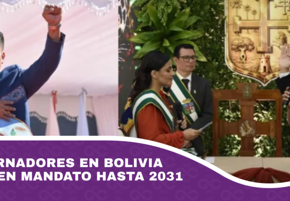 Gobernadores en Bolivia asumen mandato hasta 2031