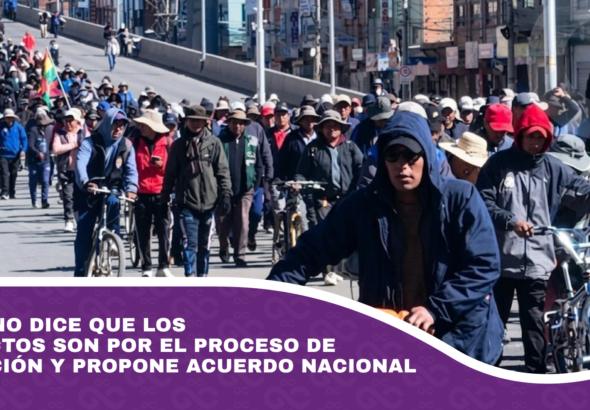 Gobierno dice que los conflictos son por el proceso de transición y propone acuerdo nacional