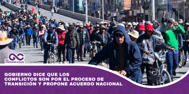 Gobierno dice que los conflictos son por el proceso de transición y propone acuerdo nacional
