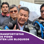 Gremiales, transportistas y evangélicos piden que se levanten los bloqueos
