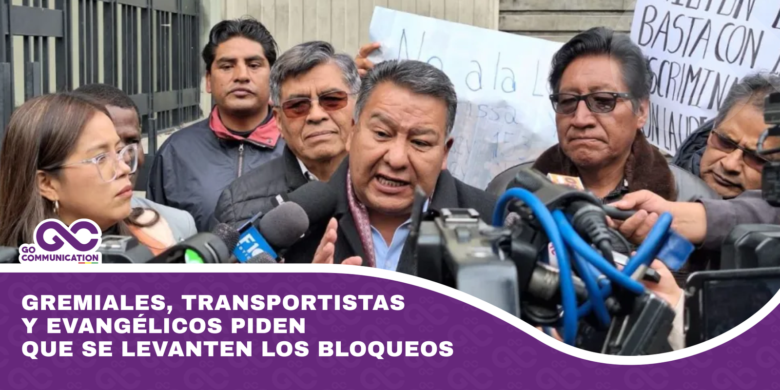 Gremiales, transportistas y evangélicos piden que se levanten los bloqueos