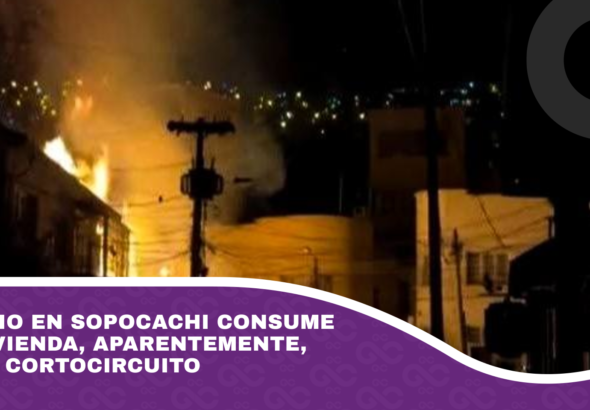 Incendio en Sopocachi consume una vivienda, aparentemente, por un cortocircuito