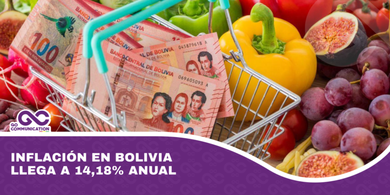 Inflación en Bolivia llega a 14,18% anual