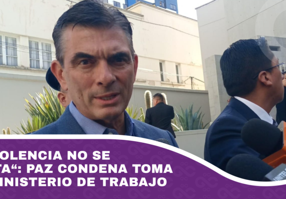 “La violencia no se acepta“ Paz condena toma del Ministerio de Trabajo