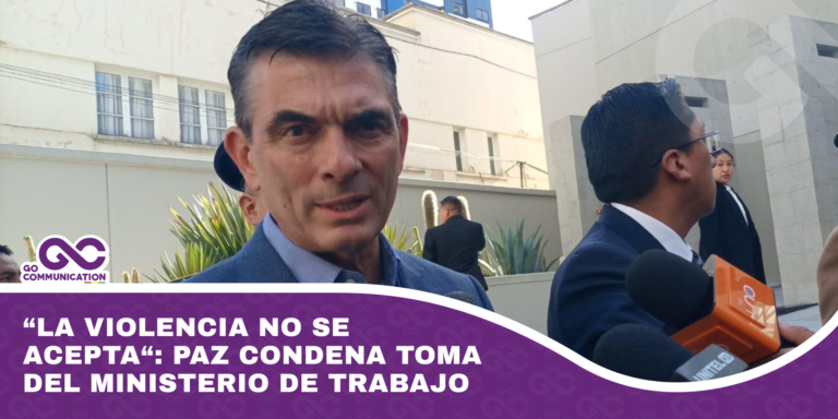 “La violencia no se acepta“ Paz condena toma del Ministerio de Trabajo