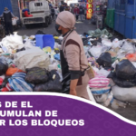 Las calles de El Alto se acumulan de basura por los bloqueos