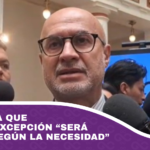 Lupo afirma que Estado de excepción “será evaluado según la necesidad”