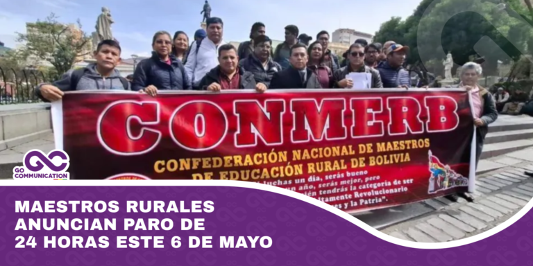 Maestros rurales anuncian paro de 24 horas este 6 de mayo