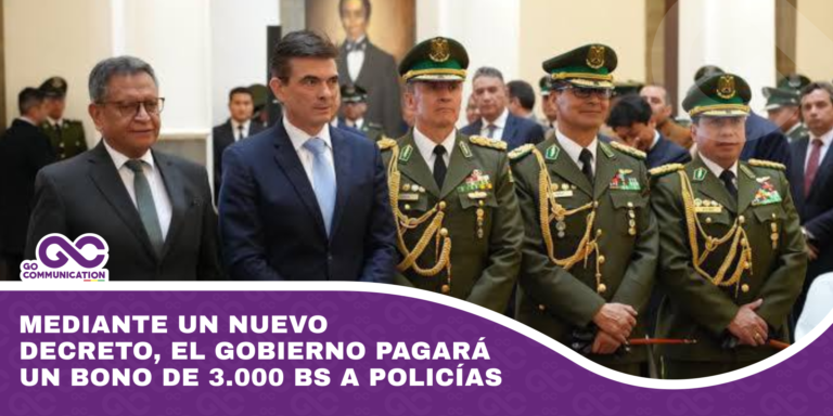 Mediante un nuevo decreto, el gobierno pagará un bono de 3.000 Bs a policías