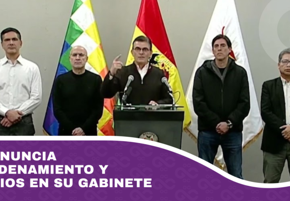 Paz anuncia reordenamiento y cambios en su gabinete