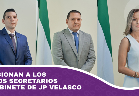 Posesionan a los nuevos secretarios de Gabinete de JP Velasco