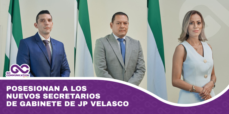 Posesionan a los nuevos secretarios de Gabinete de JP Velasco