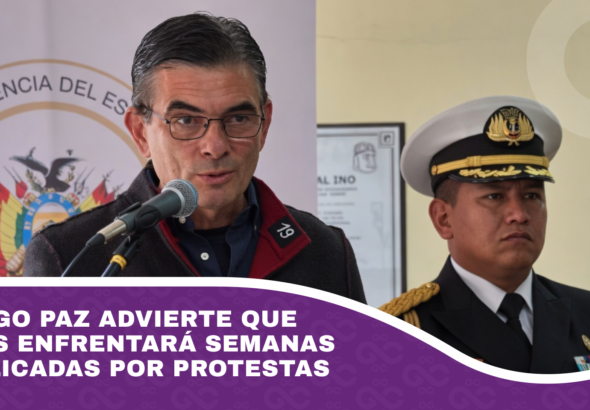 Rodrigo Paz advierte que el país enfrentará semanas complicadas por protestas