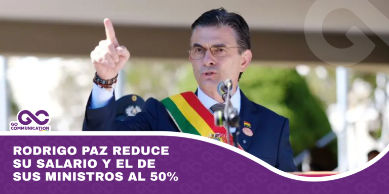 Rodrigo Paz reduce su salario y el de sus ministros al 50%