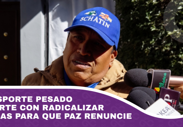 Transporte pesado advierte con radicalizar medidas para que Paz renuncie