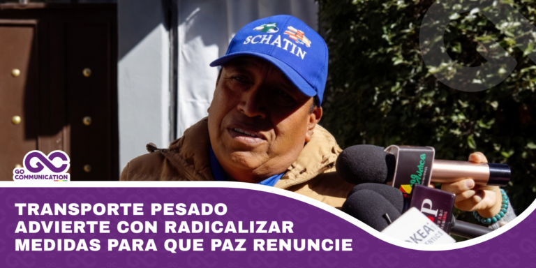 Transporte pesado advierte con radicalizar medidas para que Paz renuncie