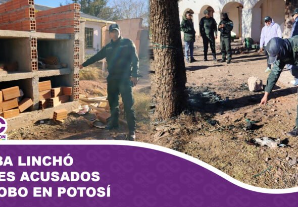Turba linchó a tres acusados de robo en Potosí