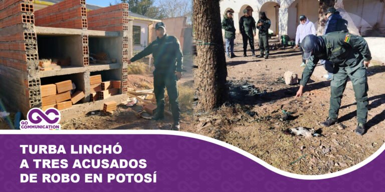 Turba linchó a tres acusados de robo en Potosí