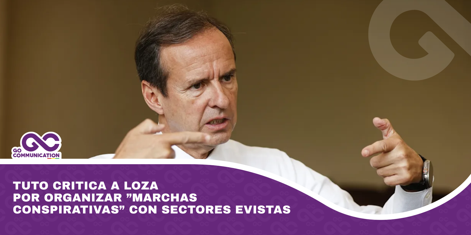 Tuto critica a Loza por organizar ”marchas conspirativas” con sectores evistas