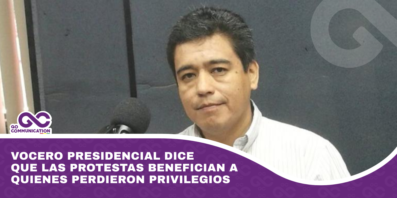 Vocero presidencial dice que las protestas benefician a quienes perdieron privilegios
