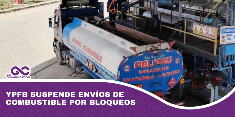 YPFB suspende envíos de combustible por bloqueos