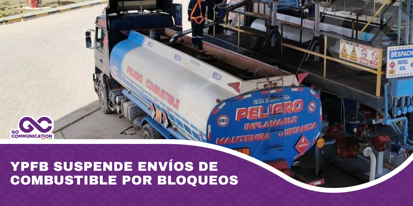 YPFB suspende envíos de combustible por bloqueos