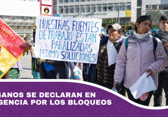 Artesanos se declaran en emergencia por los bloqueos