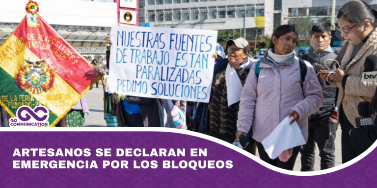 Artesanos se declaran en emergencia por los bloqueos