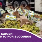 Bananeros exigen resarcimiento por bloqueos