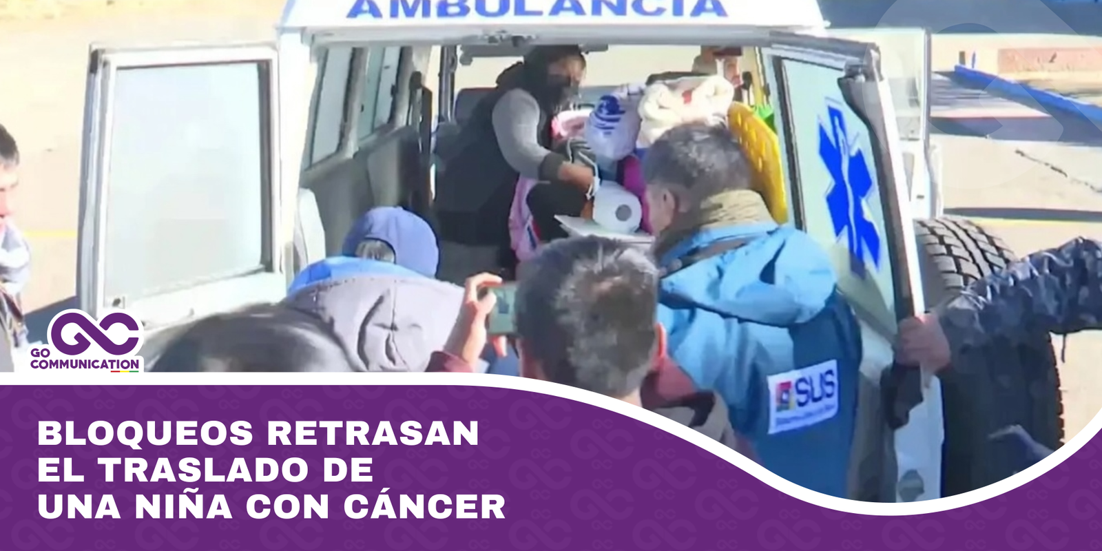 Bloqueos retrasan el traslado de una niña con cáncer