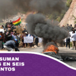 Bloqueos suman 104 puntos en seis departamentos