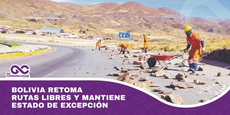 Bolivia retoma rutas libres y mantiene estado de excepción